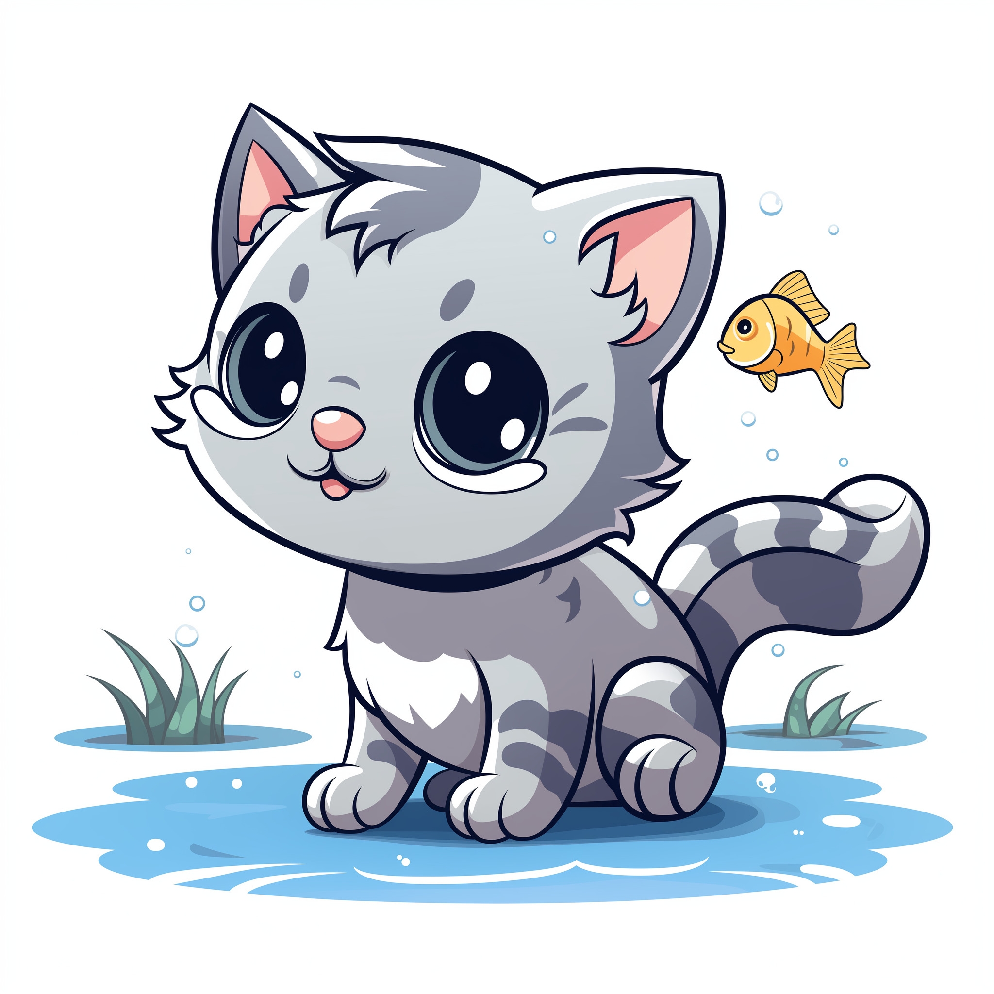 Cat Coloring Pages Cute