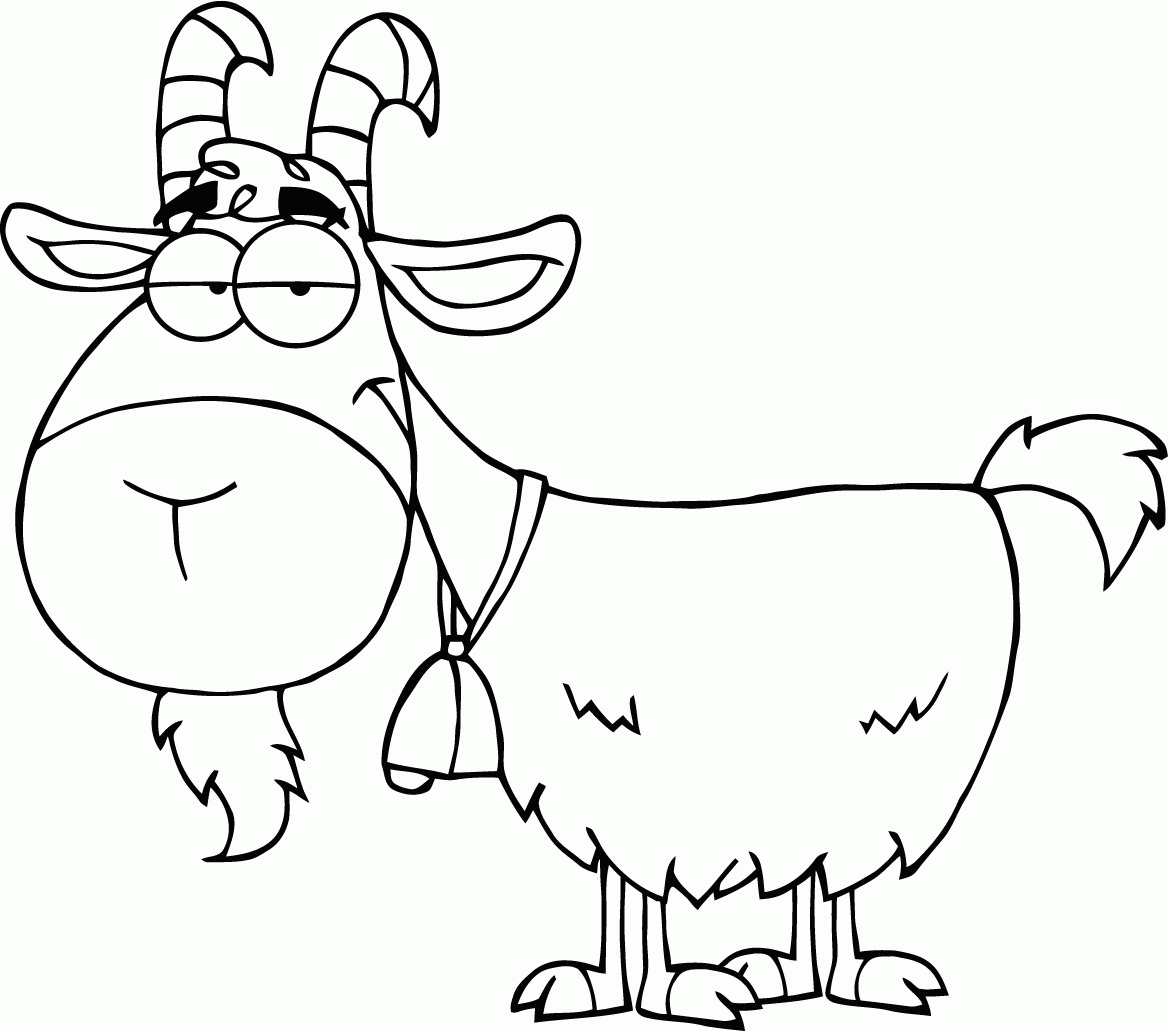 Cute Goat Coloring Pages Coloring Home