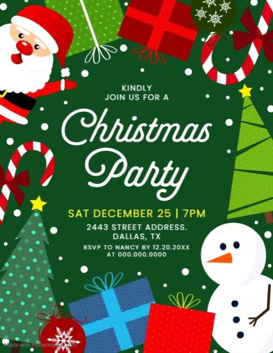 christmas party invitations templates free printables