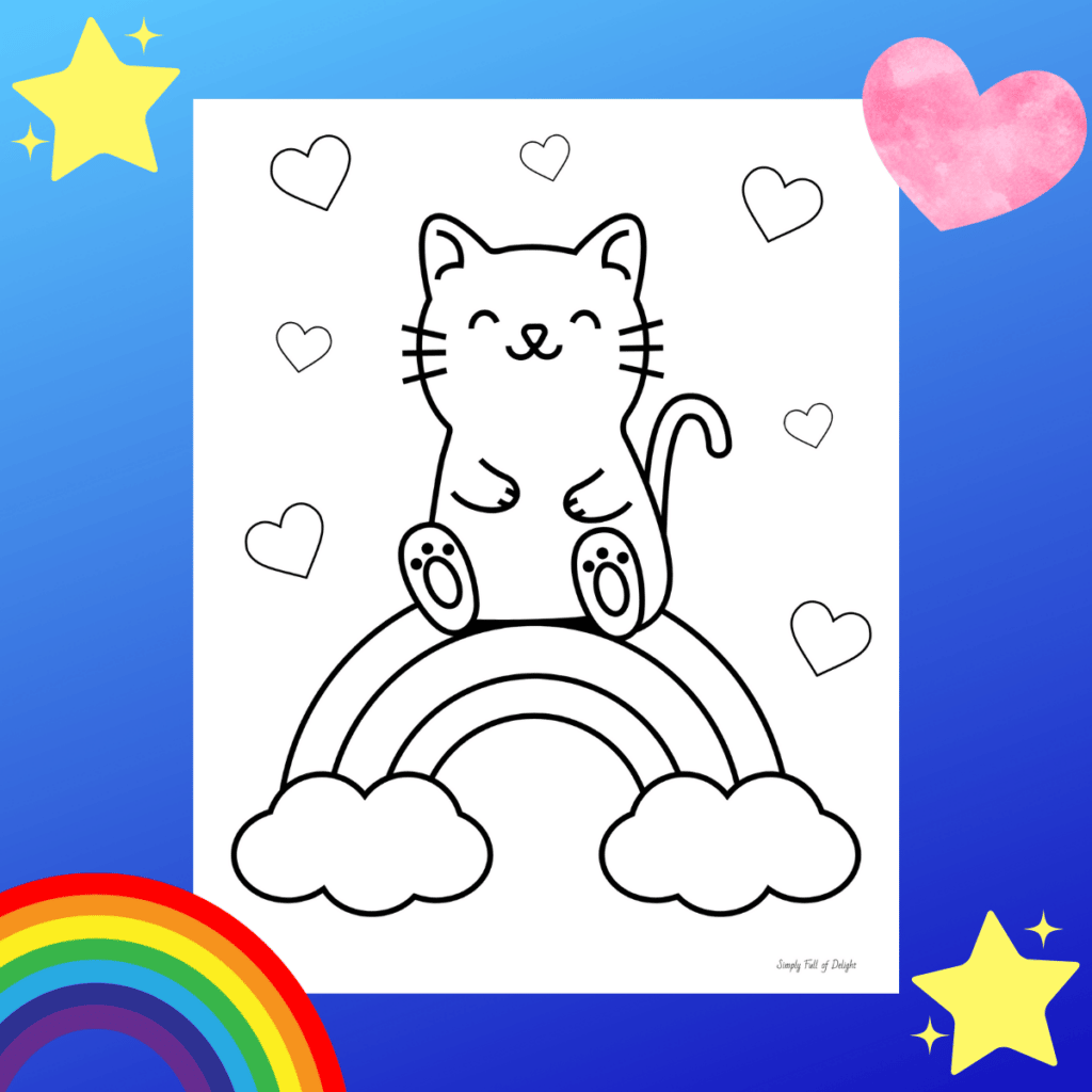 Cute Kitty Coloring Pages