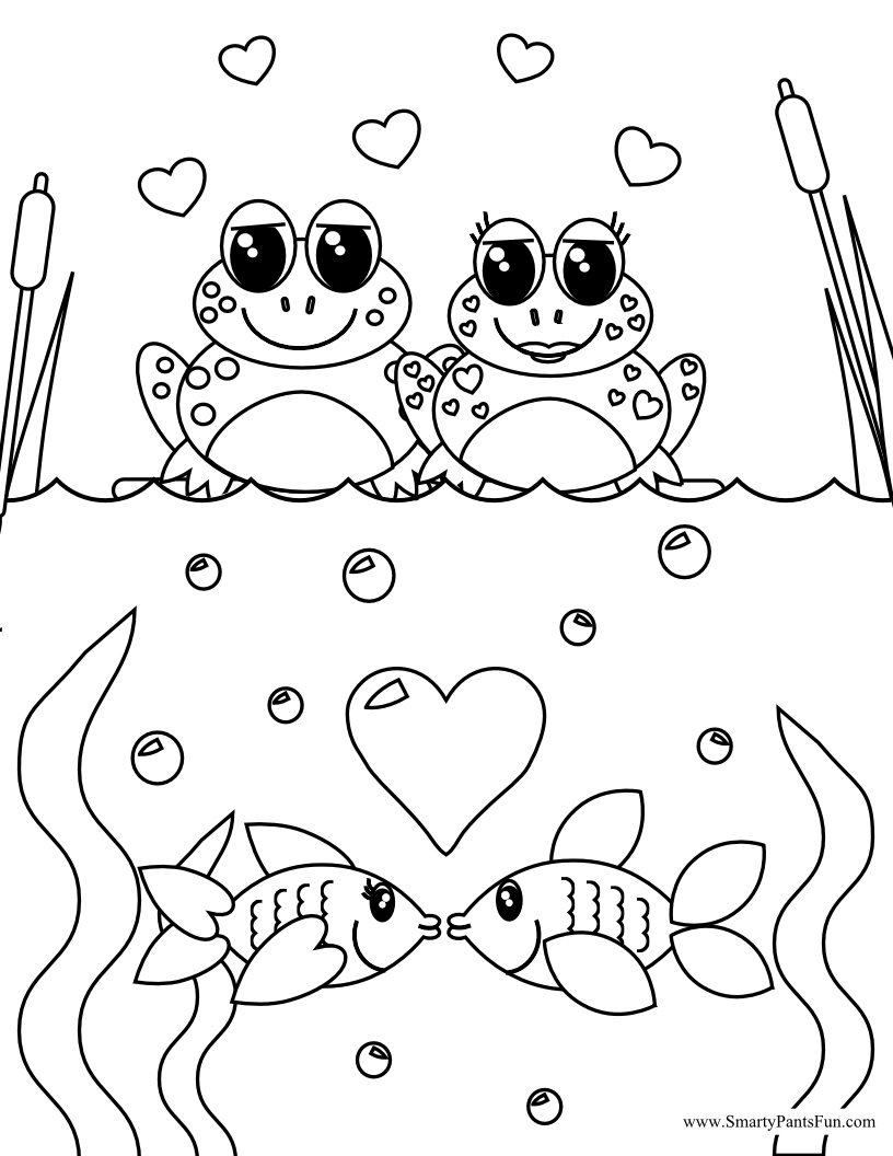Cute Valentines Day Coloring Pages At GetColorings Free Printable 