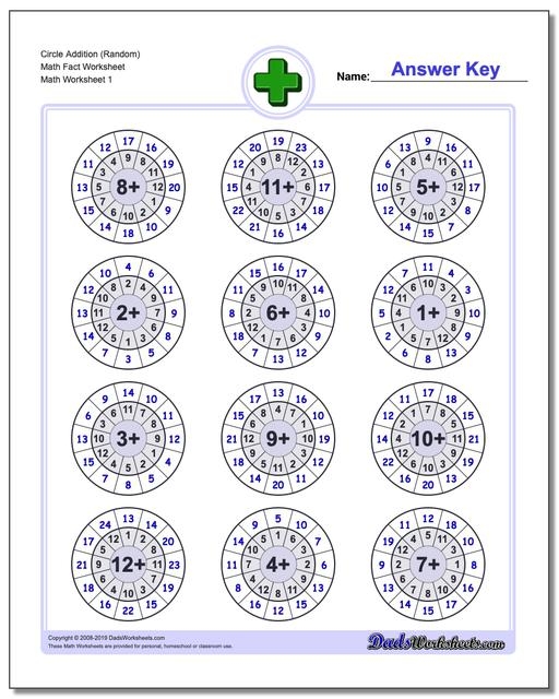 DadsWorksheets Free Printable Math Worksheets