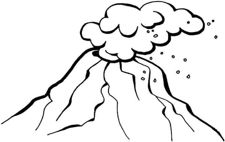 Dangerous Volcano Coloring Page Free Printable Coloring Pages For Kids