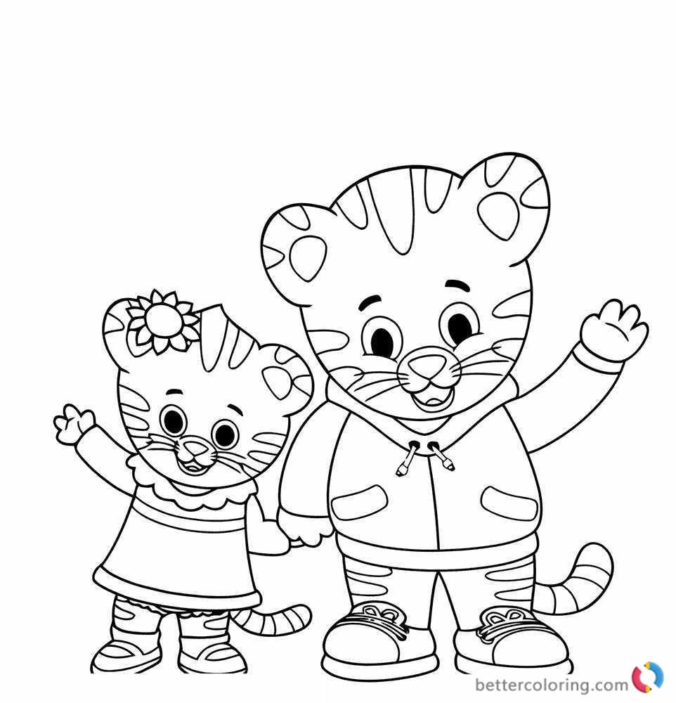 Daniel Tiger Coloring Pages Free Printable Coloring Pages