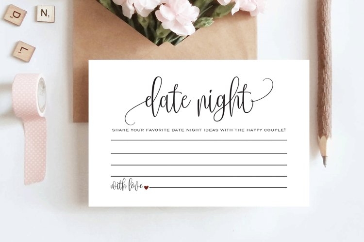 Date Night Invitation Template Design Bundles