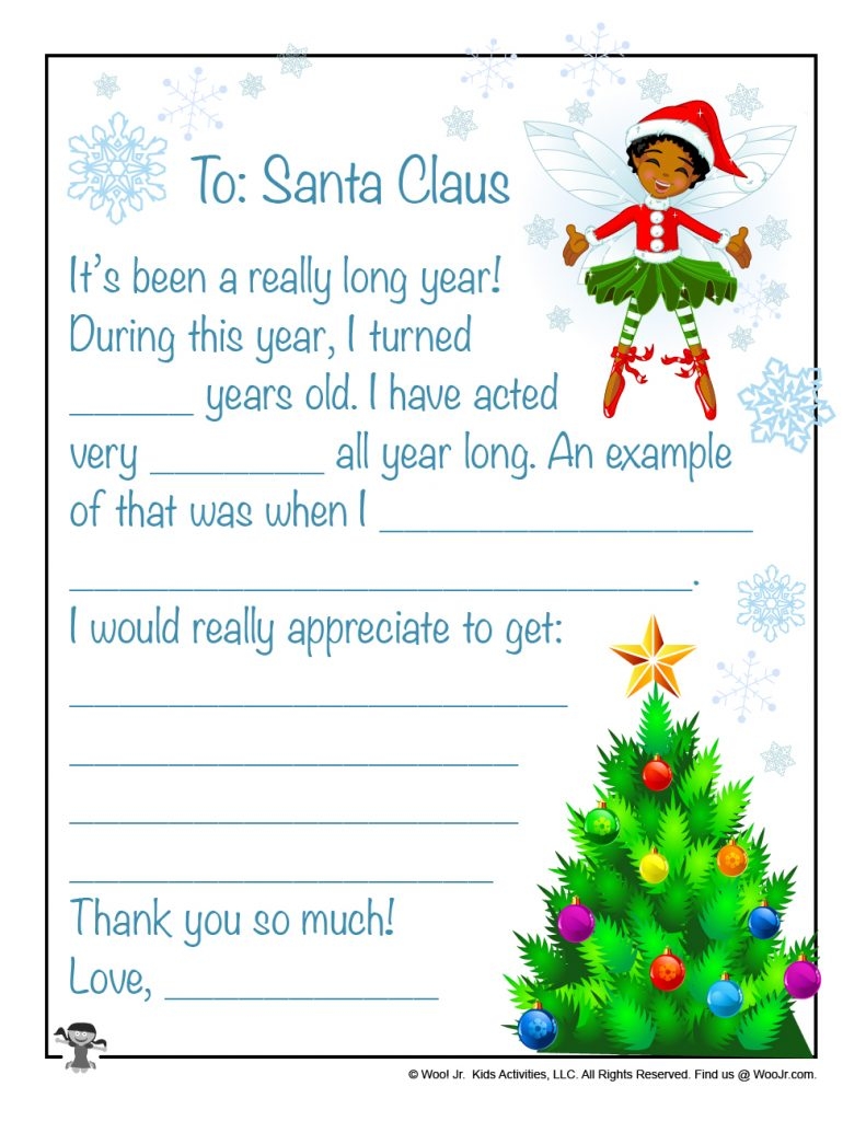 Dear Santa Letter Templates Woo Jr Kids Activities Children 39 s 