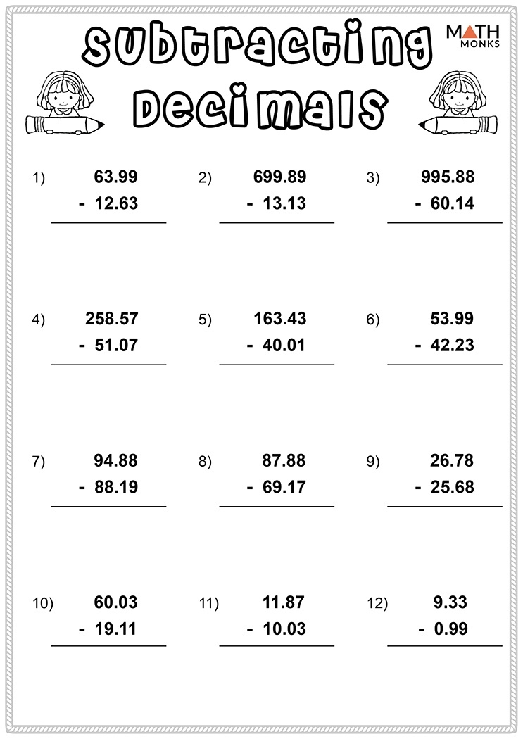 Decimals Worksheets Math Monks Worksheets Library