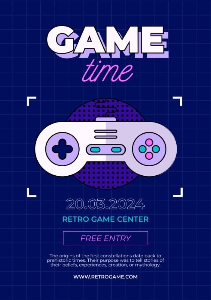 gaming party invitation template free