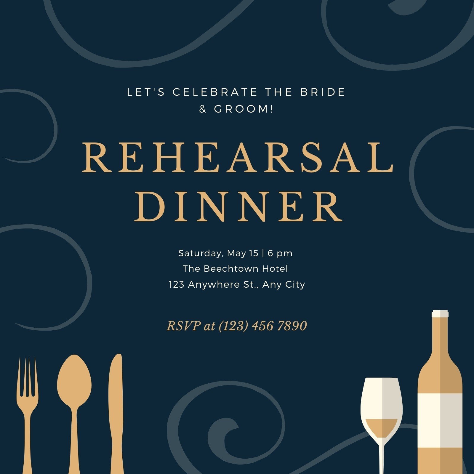 rehearsal dinner invitations template