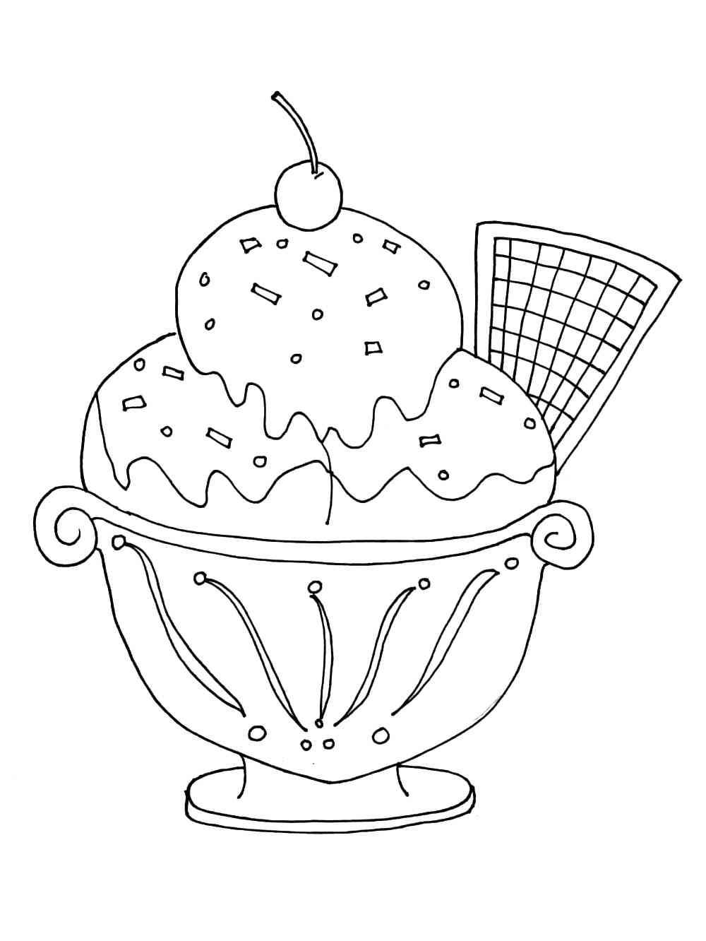 Dessert Coloring Pages Coloring Nation