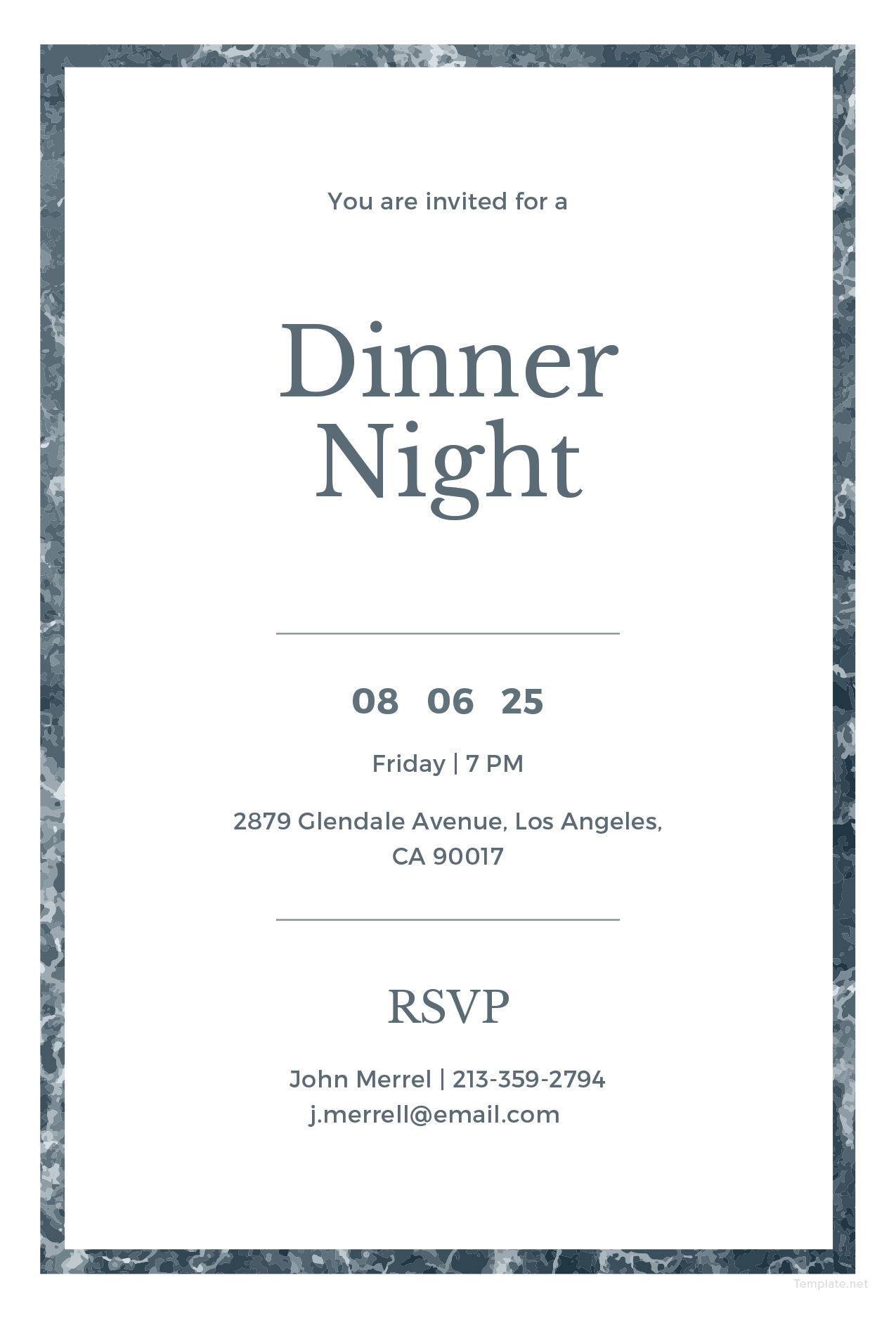 free printable invitation template