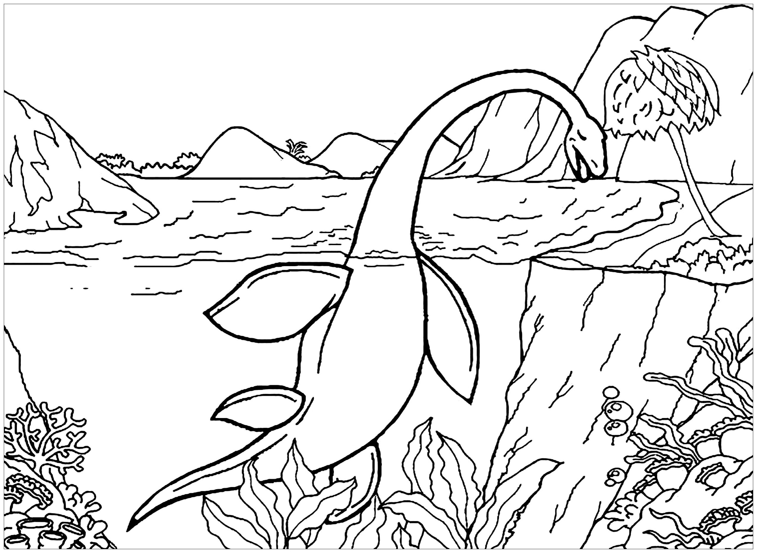 dinosaur free printable coloring pages