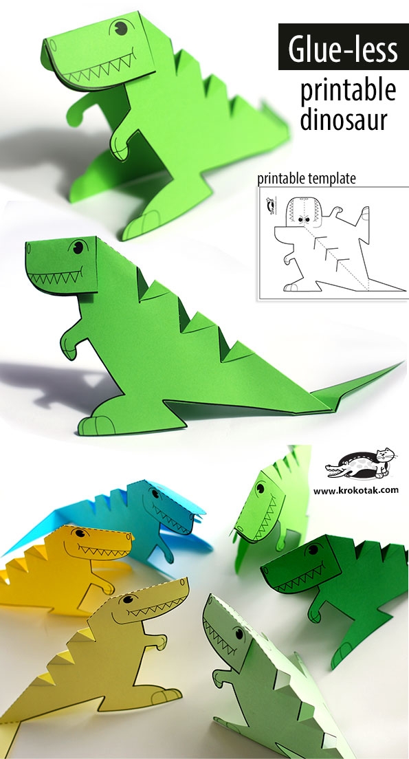 Dinosaur Crafts For Toddlers Printable