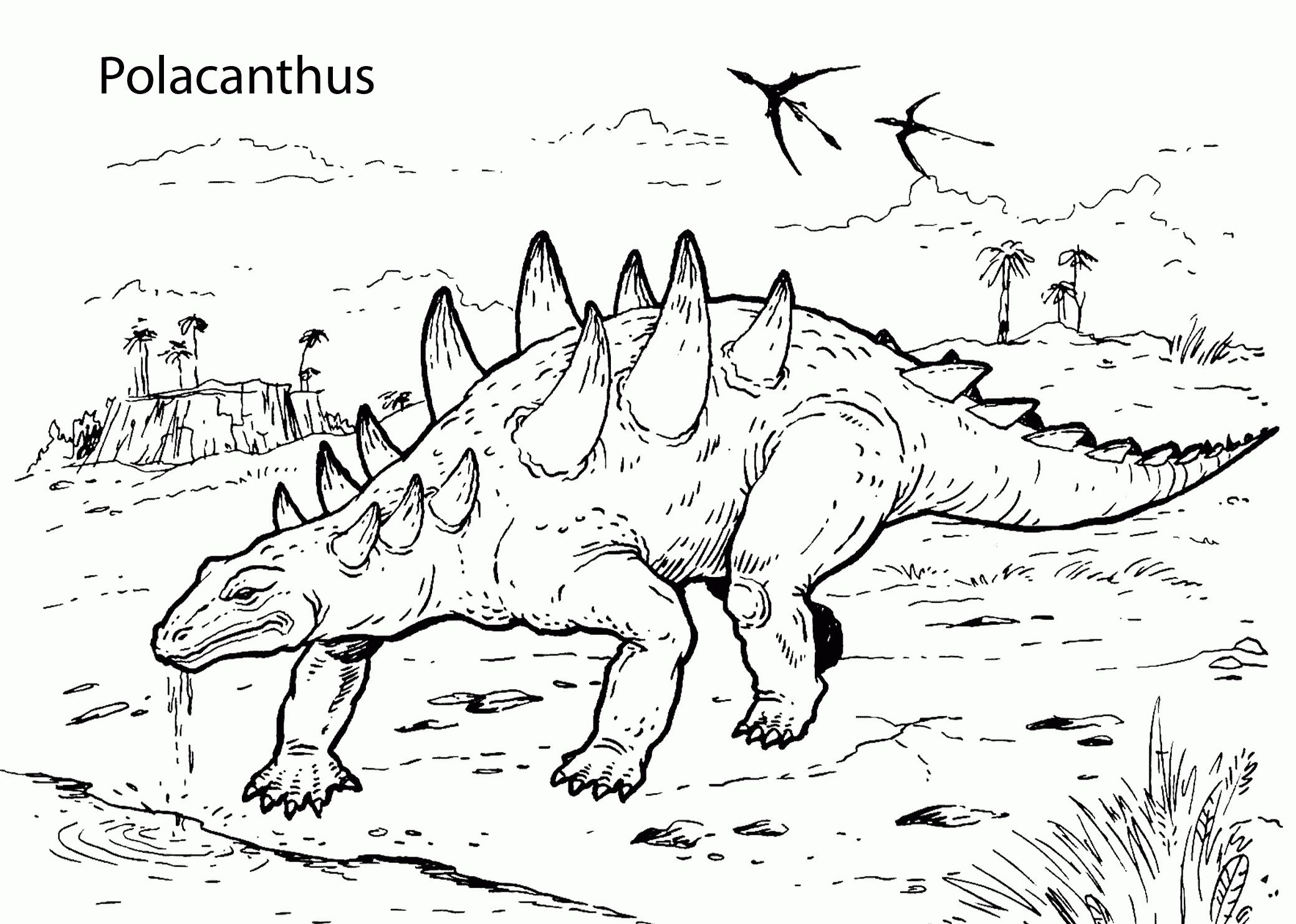 Print Dinosaur Coloring Pages