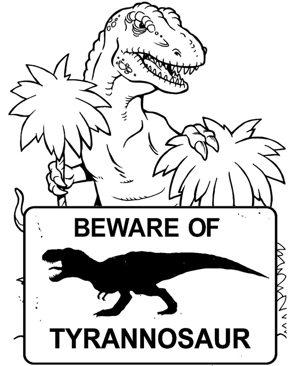 Trex Coloring Pages