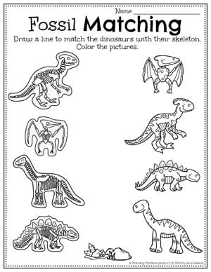 Dinosaur Worksheets Preschool Planning Playtime