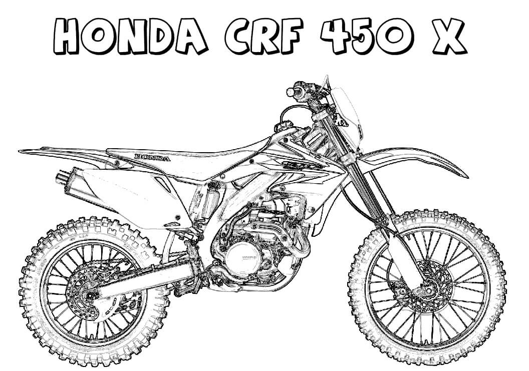 Dirt Bike Coloring Page