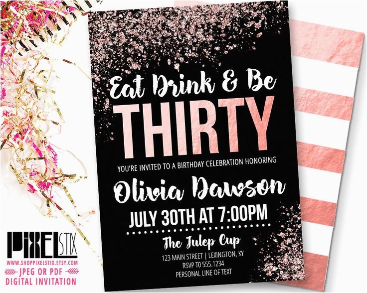 Dirty 30 Birthday Invitation Templates BirthdayBuzz