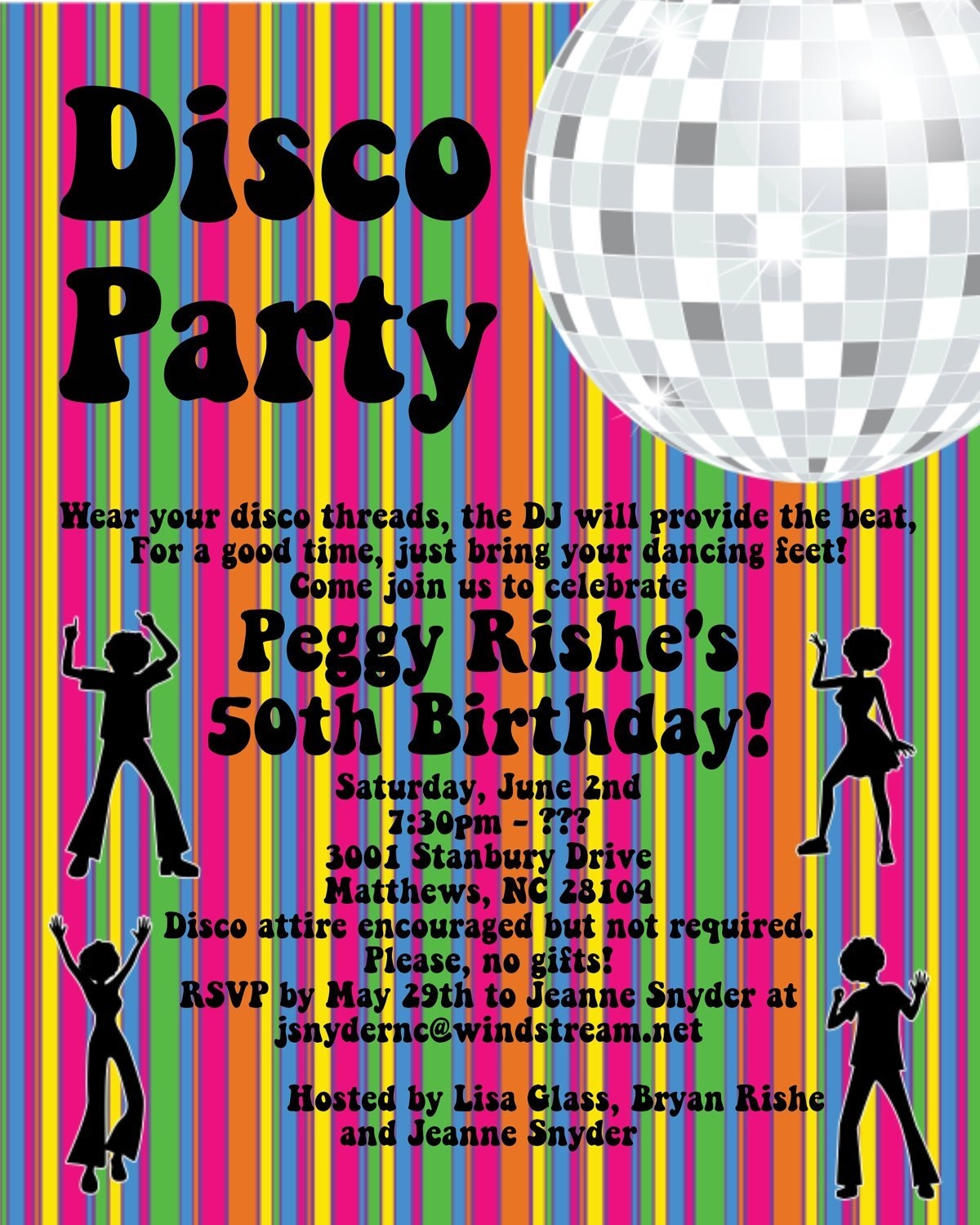 Disco Invitation Templates Free