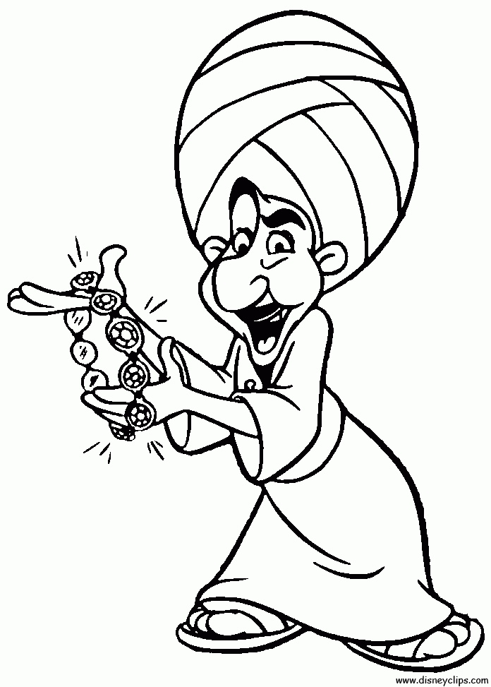 Disney Aladdin Coloring Pages Coloring Home