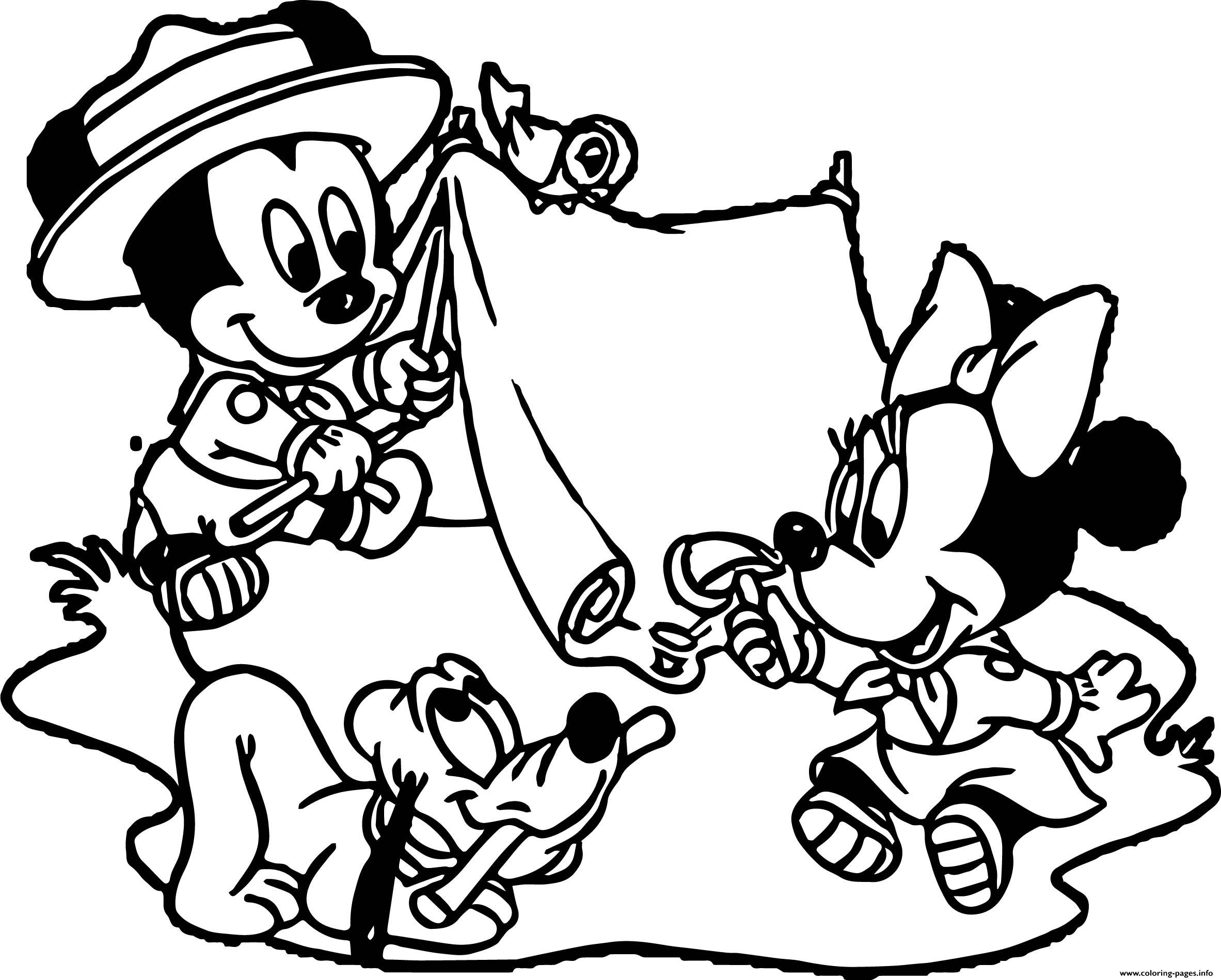 Disney Baby Camp Camping Coloring Page Printable