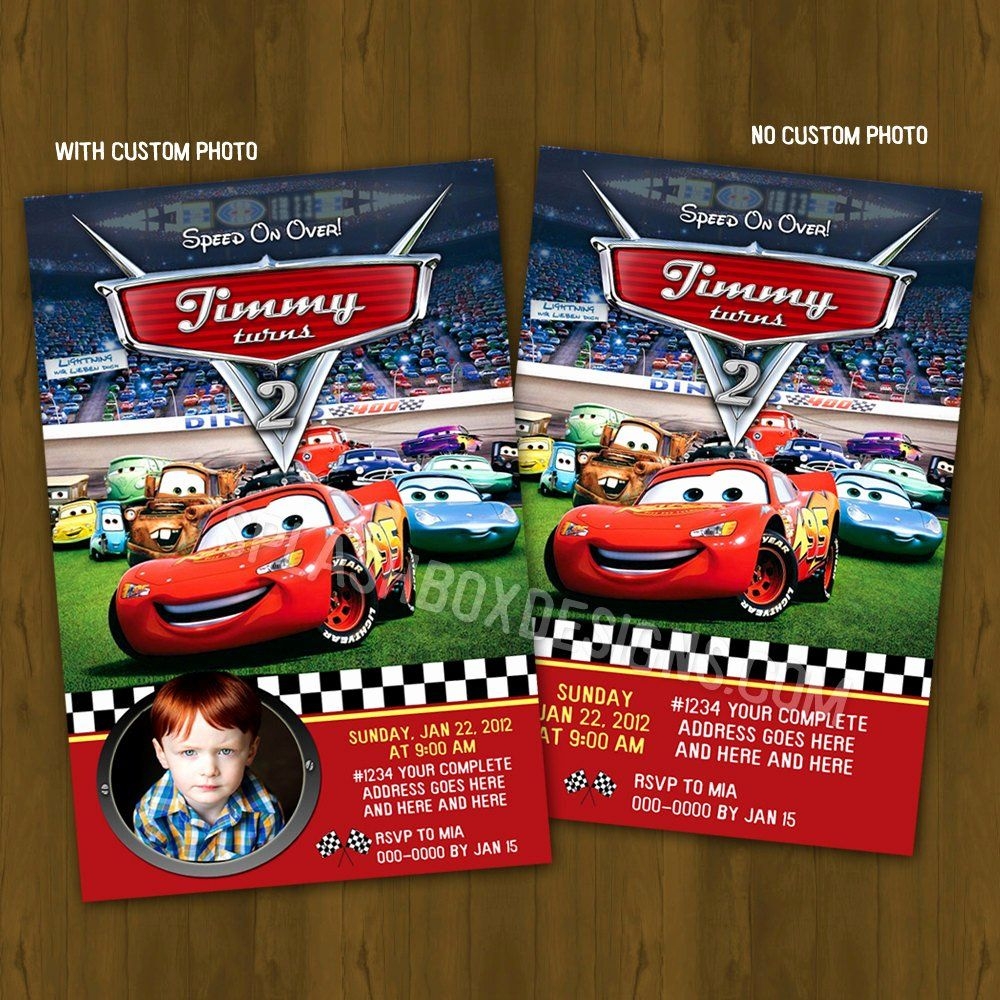 disney cars invitation template