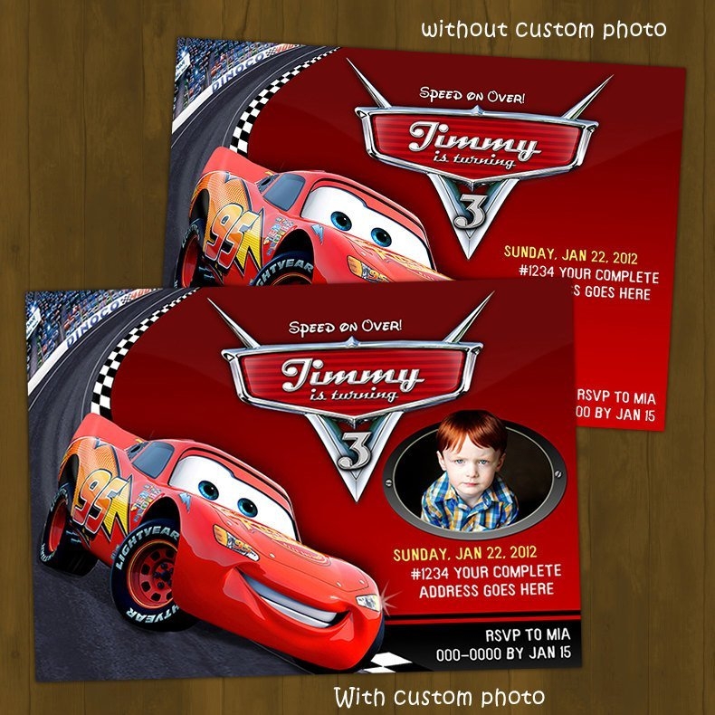 Disney Cars Invitation Template