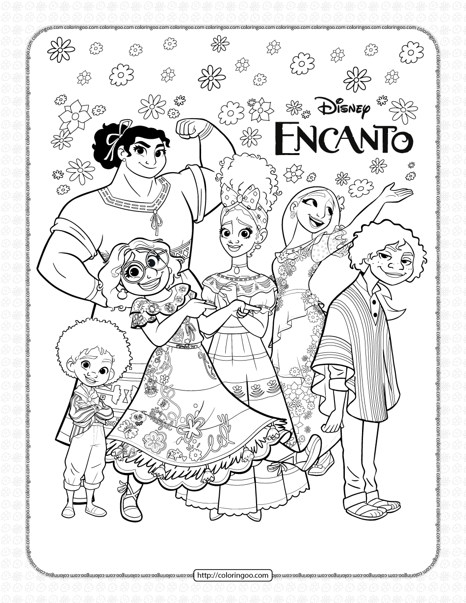 Disney Encanto Pdf Coloring Pages