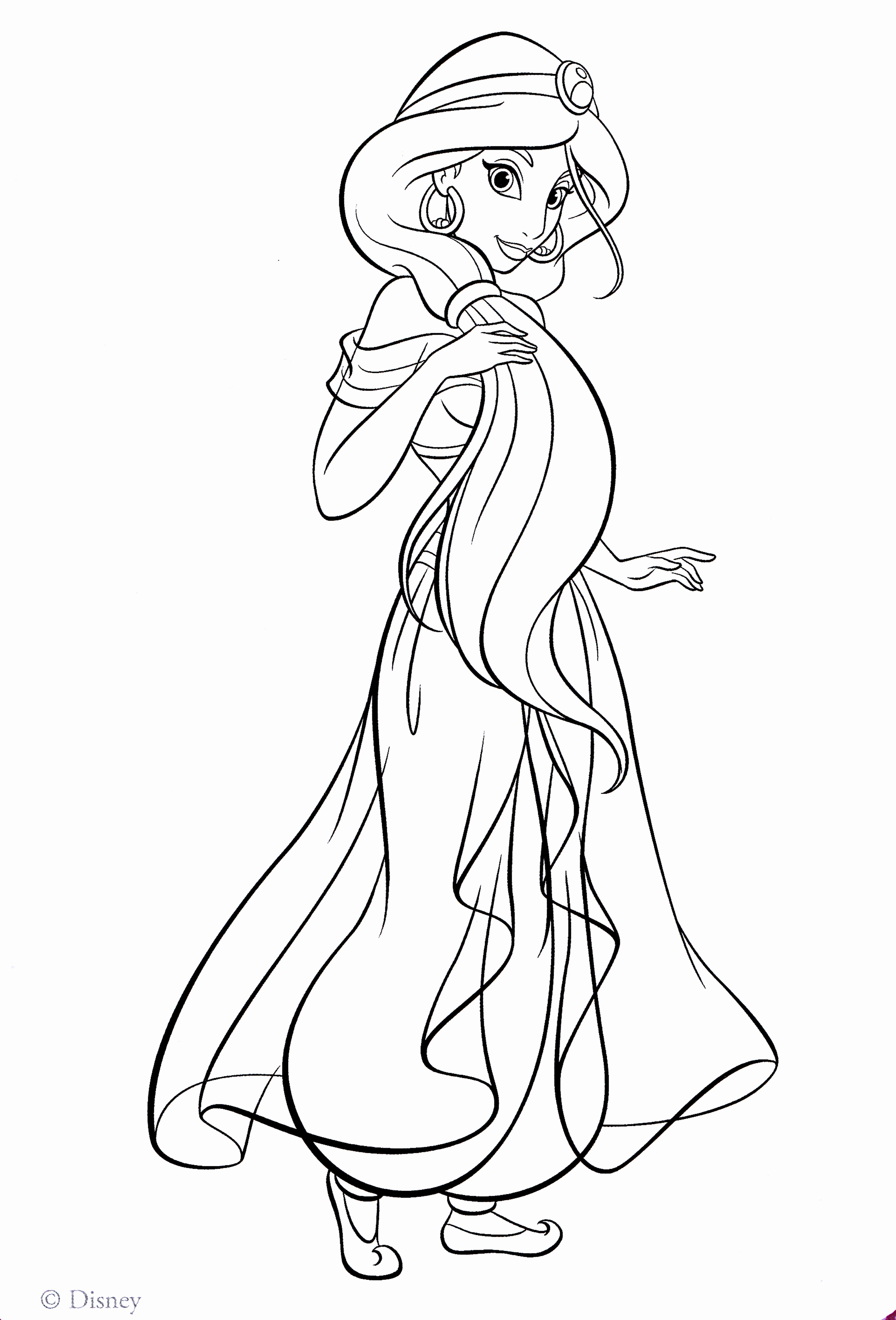 Disney Jasmine Coloring Pages At GetDrawings Free Download