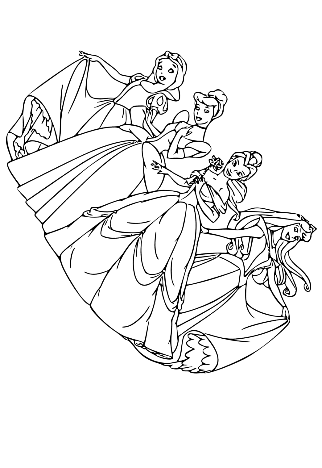 disney princess coloring pages to print for free