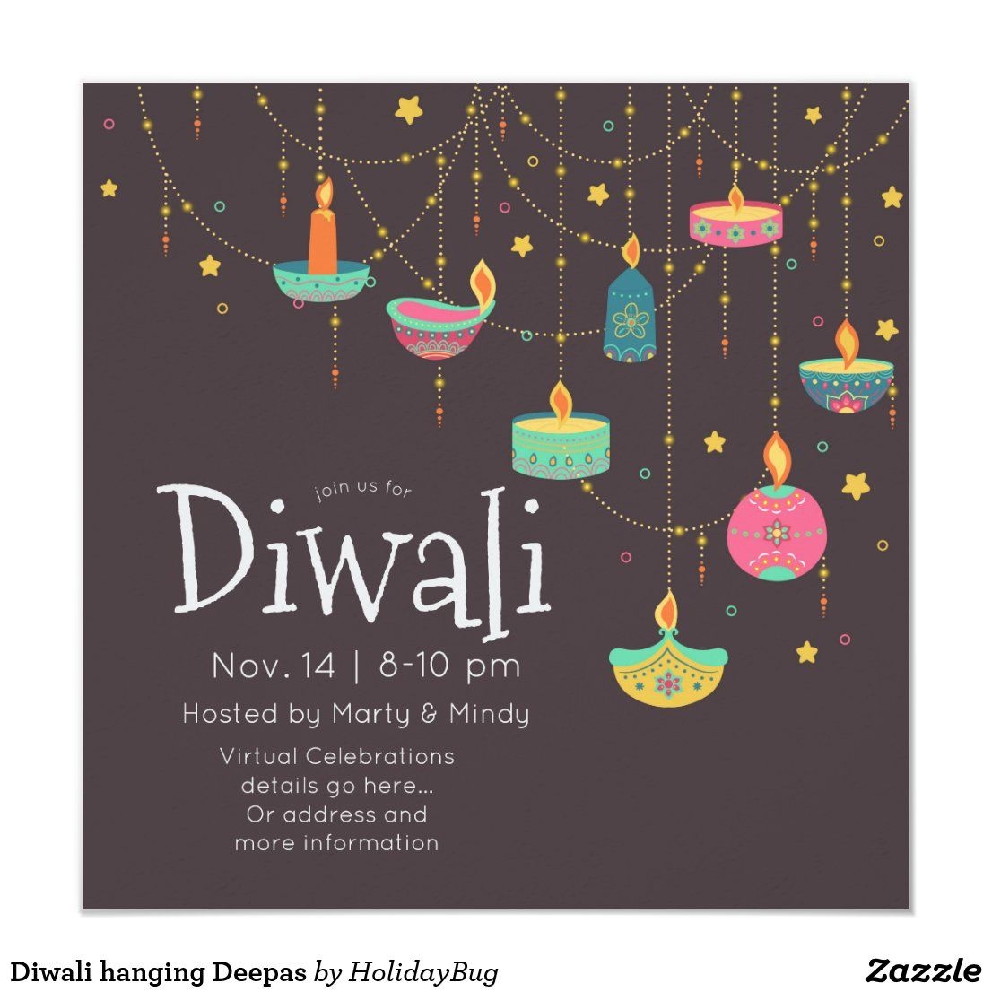 diwali party invite template