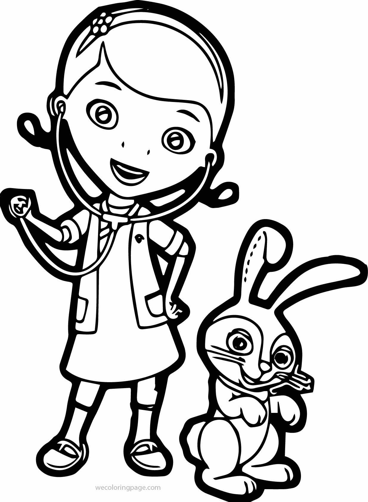 Doc Mcstuffins Face Coloring Pages Coloring Home