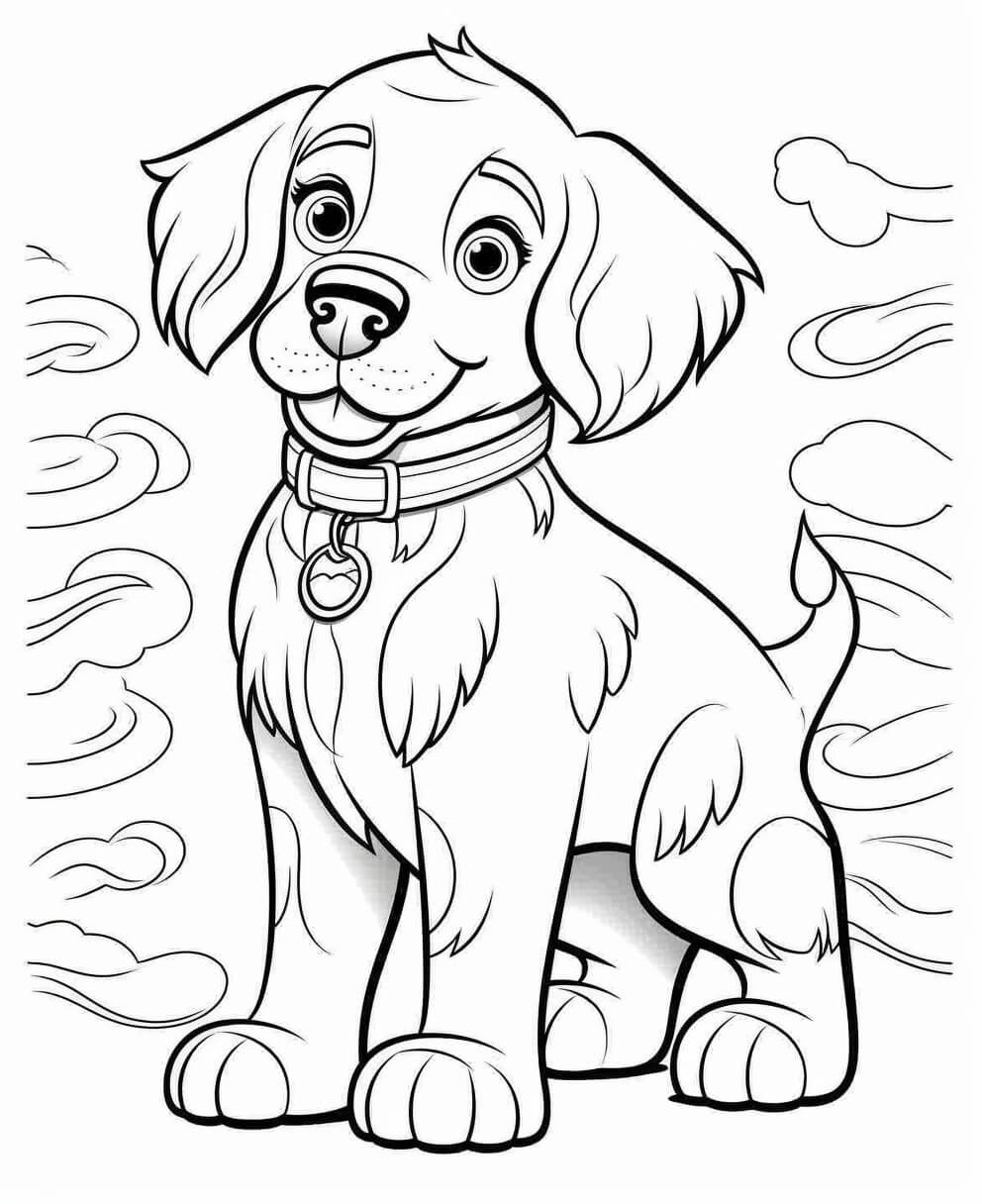 printable dog coloring pages free