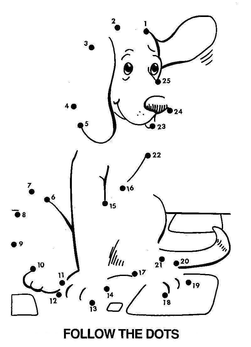 Dot To Dot Coloring Pages To Download And Print For Free