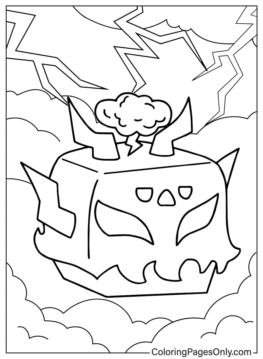 Dough Blox Fruits Free Printable Coloring Pages