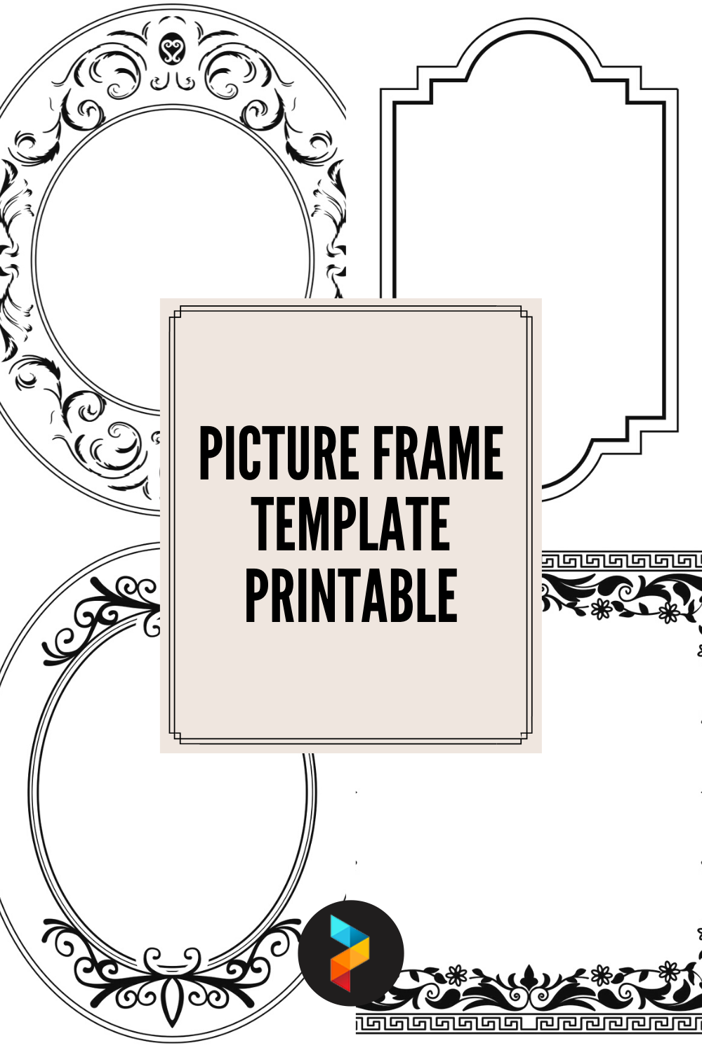 downloadable free printable picture frame templates