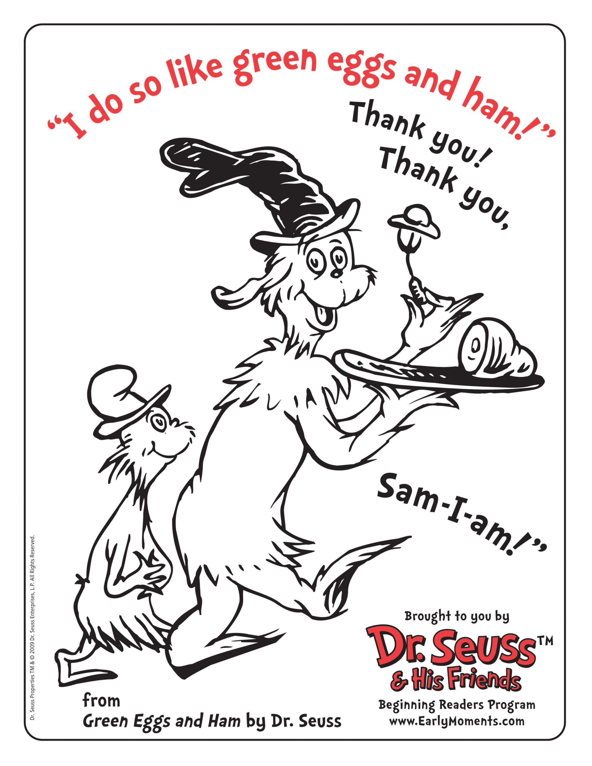 dr seuss coloring pages free