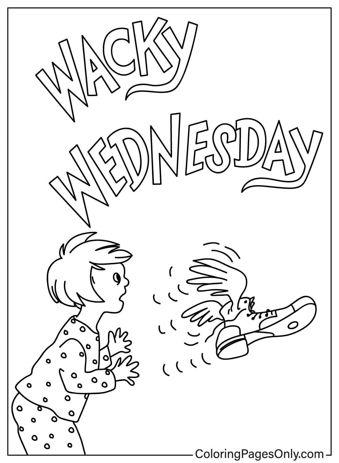 Wednesday Coloring Page