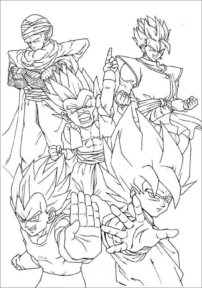 Color Pages Dragon Ball Z