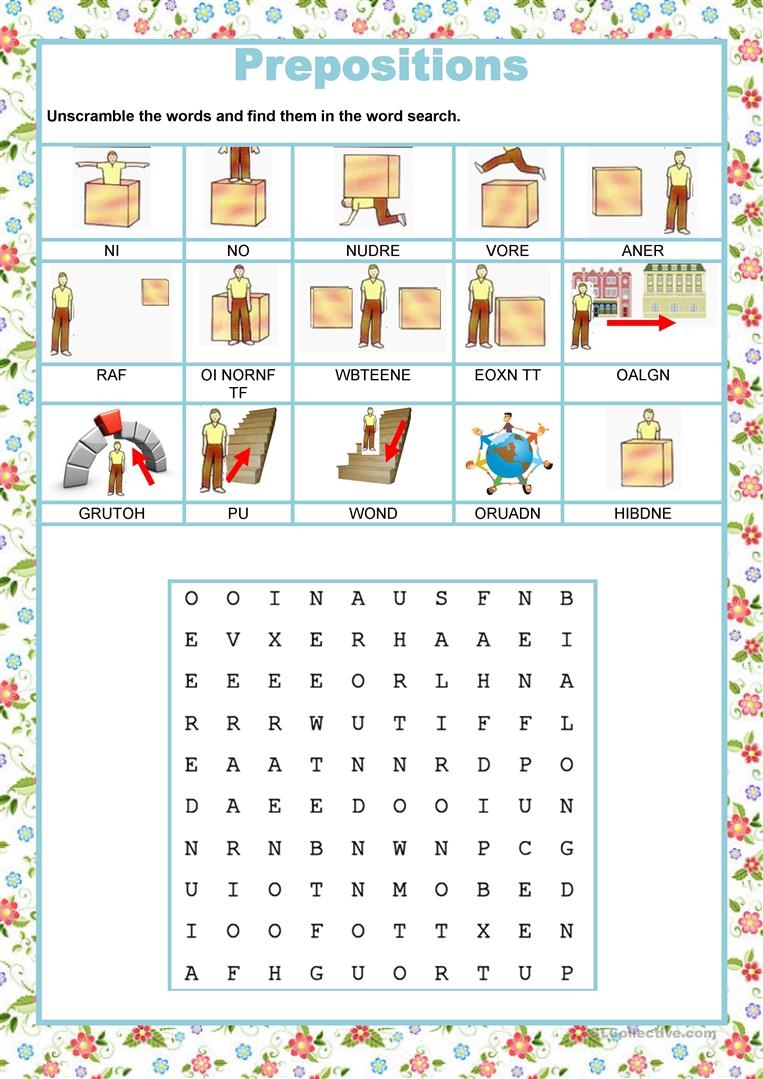 Draw The Scene Prepositions Worksheet Free Esl Printable Printable 