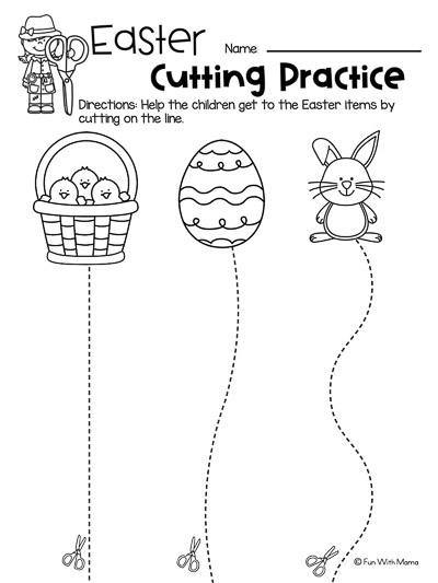 easter worksheets for preschool