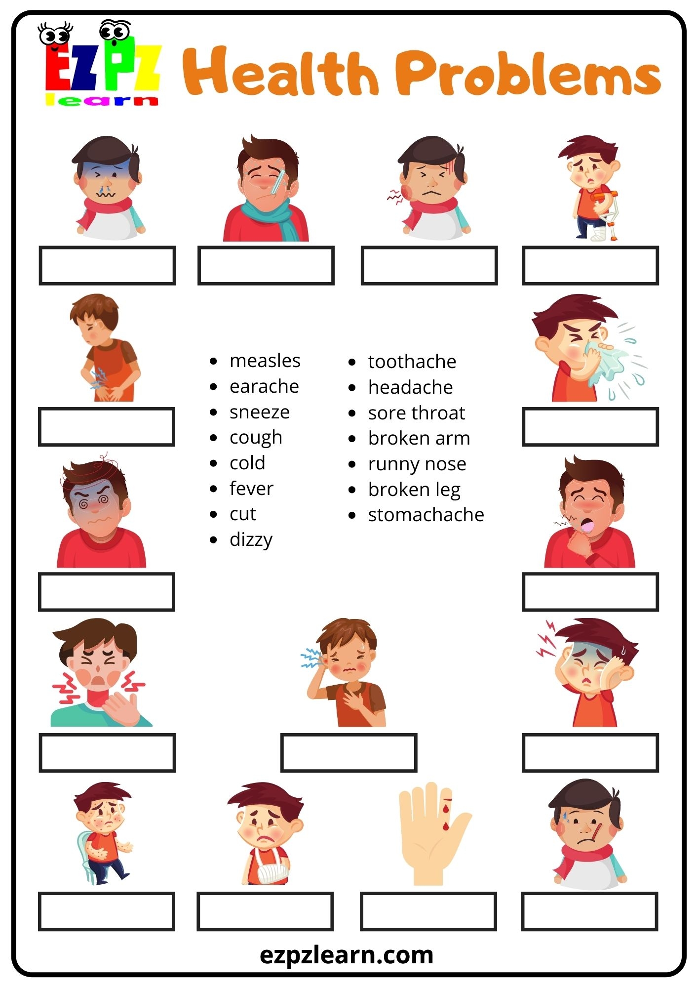 health worksheets