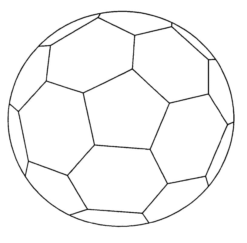 Soccer Ball Coloring Page