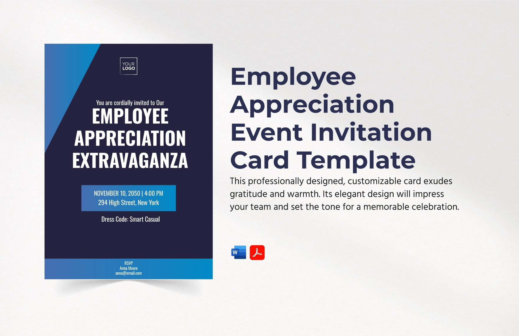 pastor appreciation invitation template