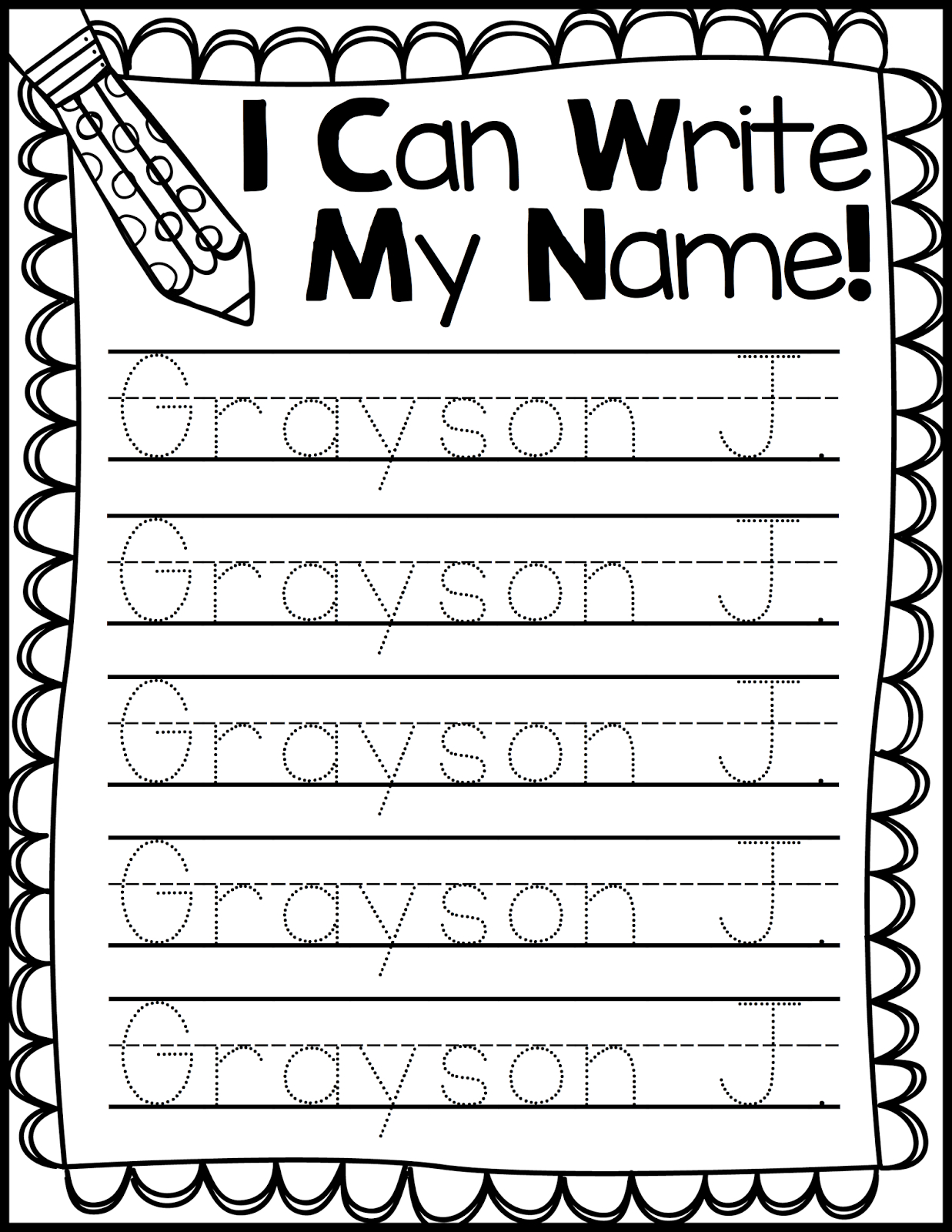 Editable Blank Name Tracing Worksheets Name Tracing Worksheets