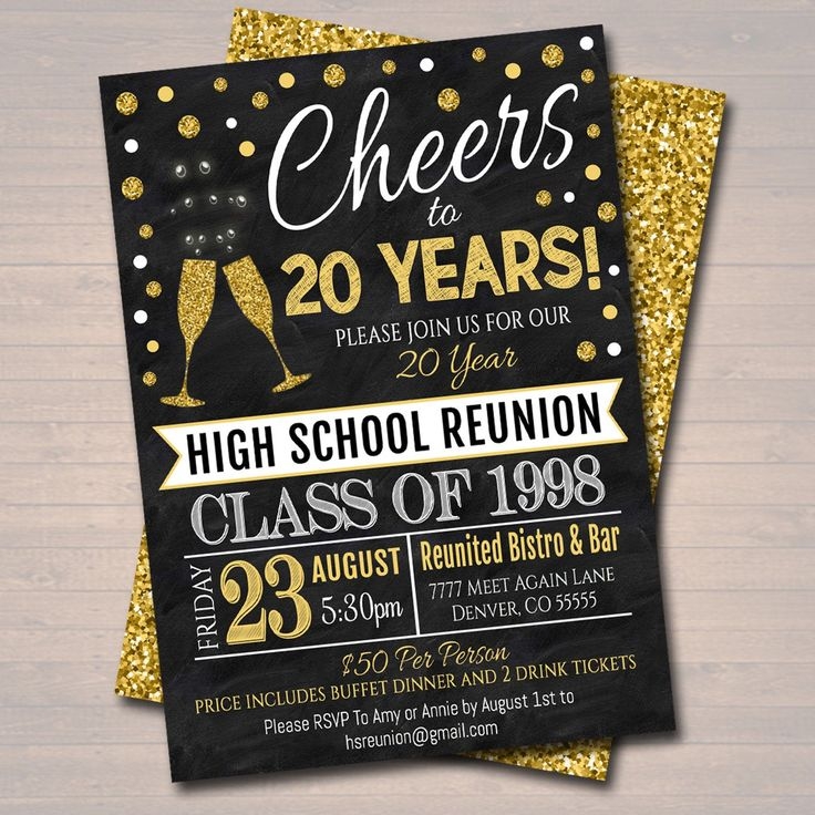 50th class reunion invitation template
