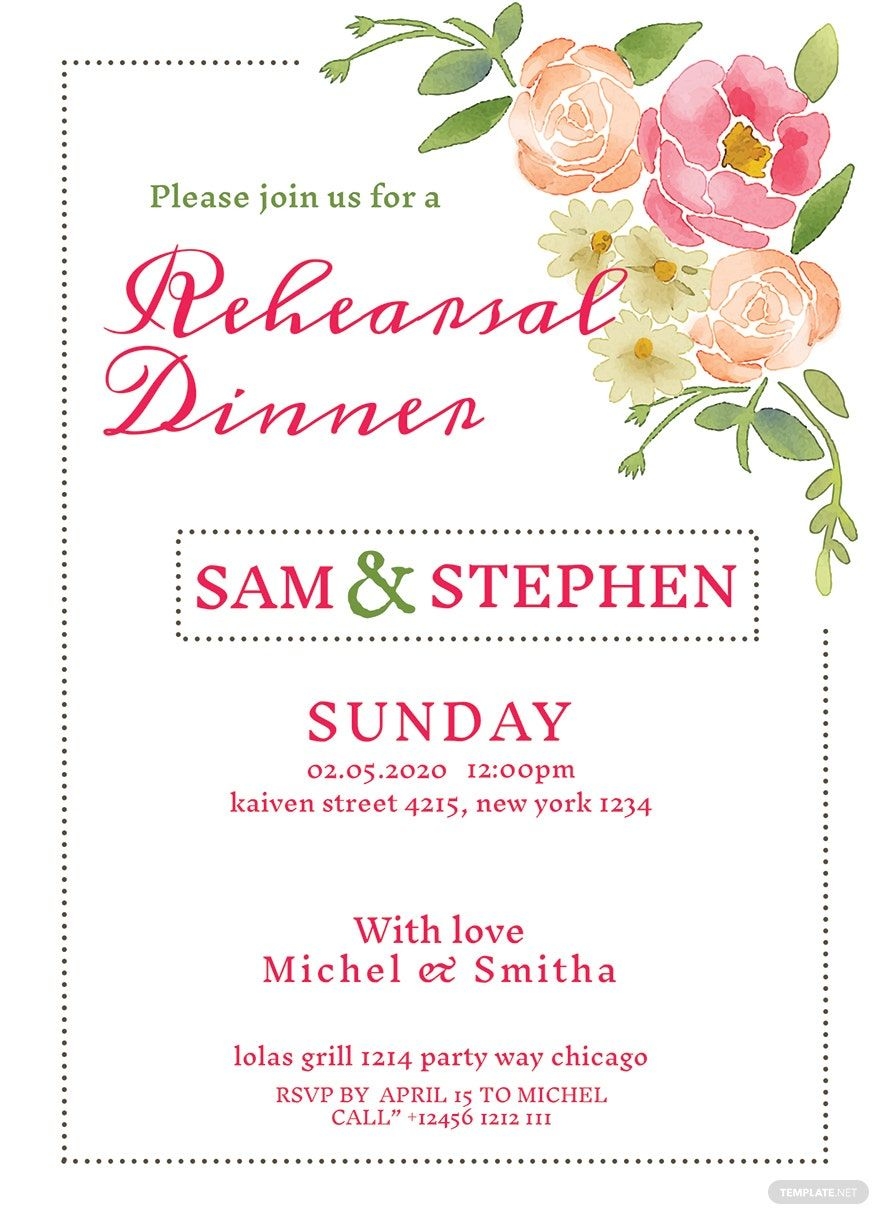 Editable Dinner Invitation Templates In Word To Download