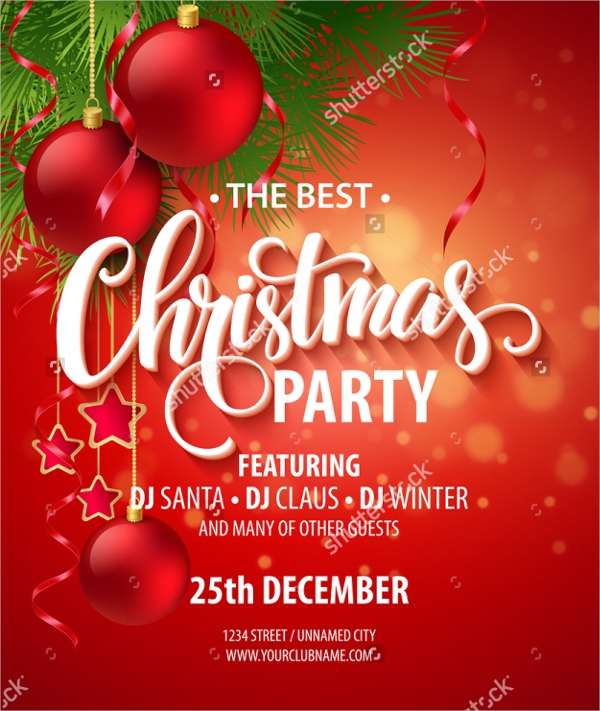 free editable christmas party invitation templates