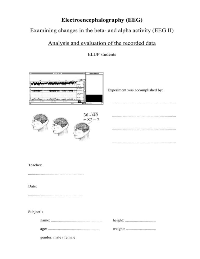 Eeg Filters Worksheet How Digital Eeg Filters Impact Eeg Sig