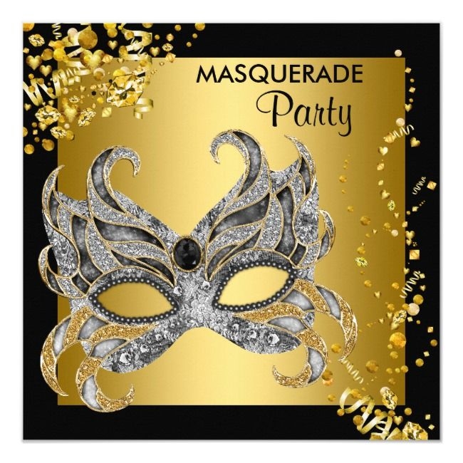 Elegant Masquerade Invitation Template